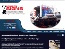 Tablet Screenshot of easternsigns.com